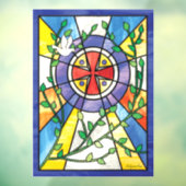 ステンドグラス窓にしがみつく ウィンドウサイン (シート3)