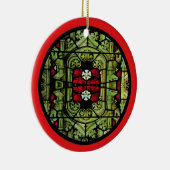 ステンドグラス窓のオーナメント セラミックオーナメント (右)