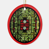 ステンドグラス窓のオーナメント セラミックオーナメント (左)