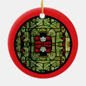 ステンドグラス窓のオーナメント セラミックオーナメント (裏面)