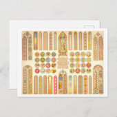 ステンドグラス窓のヴィンテージ広告 ポストカード (正面/裏面)