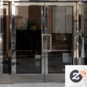 ステンドグラス窓は宗教的にしがみつく ウィンドウサイン (オフィスドア)