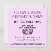 ステンドグラス窓エンジェルクリスマスパーティー 招待状 (裏面)