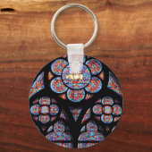 ステンドグラス窓キーチェーン キーホルダー (正面)