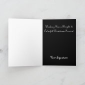 ステンドグラス窓クリスマスカード シーズンカード (内部)