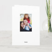 ステンドグラス窓クリスマス出生 シーズンカード (裏面)