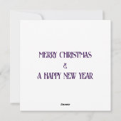 ステンドグラス窓クリスマス天使 シーズンカード (裏面)