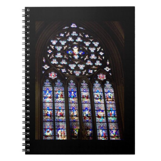 'ステンドグラス窓'ノートブック/ジャーナル ノートブック (正面)