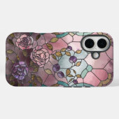 ステンドグラス窓バラiPhone 16ケース Case-Mate iPhoneケース (裏面 (横))