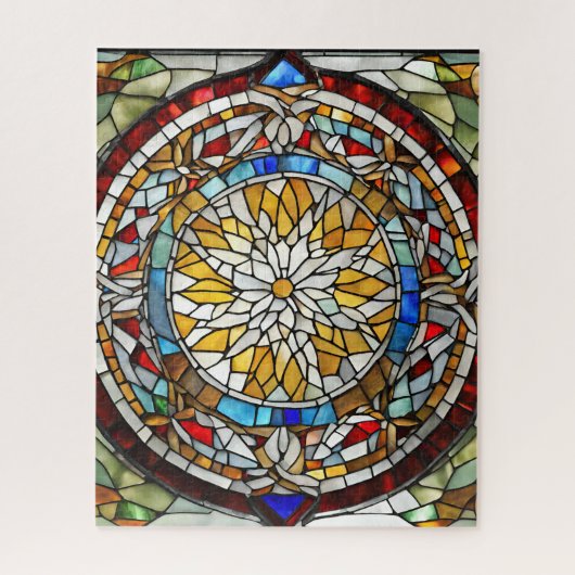 ステンドグラス窓パズル ジグソーパズル (縦)