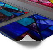 ステンドグラス窓ポスターの姿 ポスター (角)