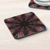 ステンドグラス窓万華鏡のように千変万化するパターン12 コースター (左側)