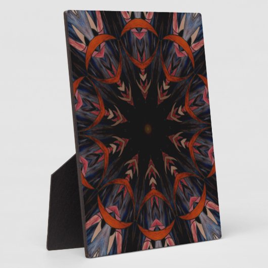 ステンドグラス窓万華鏡のように千変万化するパターン12 フォトプラーク (側面)