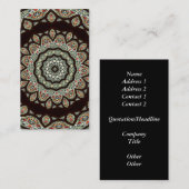 ステンドグラス窓万華鏡のように千変万化するパターン13 名刺 (正面/裏面)