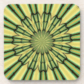 ステンドグラス窓万華鏡のように千変万化するパターン20 コースター (正面)