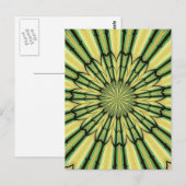 ステンドグラス窓万華鏡のように千変万化するパターン20 ポストカード (正面/裏面)