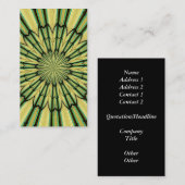 ステンドグラス窓万華鏡のように千変万化するパターン20 名刺 (正面/裏面)