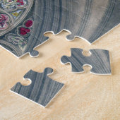 ステンドグラス窓大聖堂イラストレーション ジグソーパズル (側面)