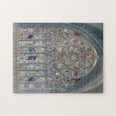 ステンドグラス窓大聖堂イラストレーション ジグソーパズル (横)