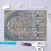 ステンドグラス窓大聖堂イラストレーション 薄葉紙 (クラフト)