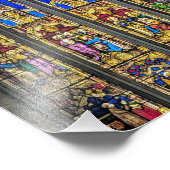 ステンドグラス窓教会セントメアリーヴァージン フォトプリント            (角)