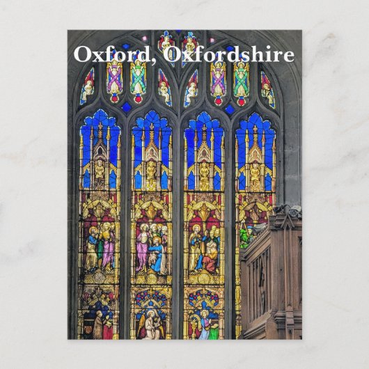 ステンドグラス窓教会セントメアリーヴァージン ポストカード (正面)