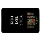 ステンドグラス窓磁石 マグネット (横)