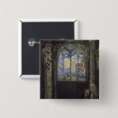 ステンドグラス窓1904年 缶バッジ (正面&裏面)