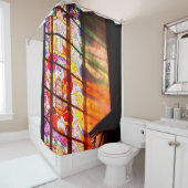 ステンドグラス窓 シャワーカーテン (インサイチュ)