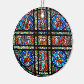 ステンドグラス窓 セラミックオーナメント (左)