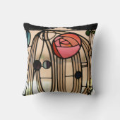 ステンドグラス窓、ヒルハウスバイマッキントッシュ クッション (裏面)