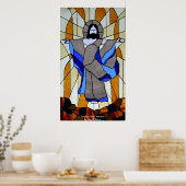 ステンドグラス窓 ポスター (キッチン)