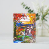 ステンドグラス窓 ポストカード (スタンド正面)