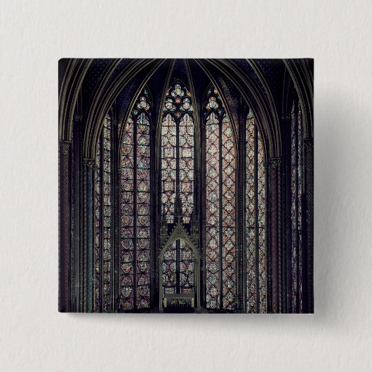 ステンドグラス窓 缶バッジ (正面)