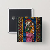 ステンドグラス窓 缶バッジ (正面&裏面)