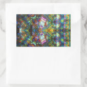 ステンドグラス窓 長方形シール (バッグ)