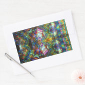 ステンドグラス窓 長方形シール (封筒)