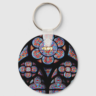 ステンドグラス窓Keychain キーホルダー