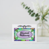 ステンドグラス筐体/SRFによる名刺 名刺 (スタンド正面)