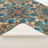 ステンドグラス精巧デザイン シェルパブランケット (3/4)