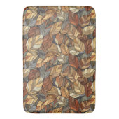 ステンドグラス紅葉模様 – 秋 バスマット (正面縦)