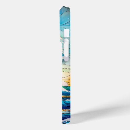 ステンドグラス素晴らし神奈川の波 Case-Mate iPhoneケース (裏面 / 左)