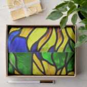 ステンドグラス素朴ルックカントリーひまわり 薄葉紙 (ギフト)