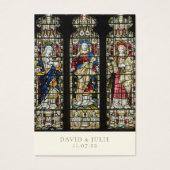 ステンドグラス結婚カトリック祈りの言葉カード (正面)