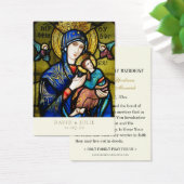 ステンドグラス結婚カトリック祈りの言葉カード (デスク)