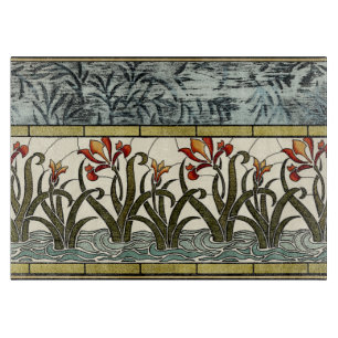 ステンドグラス縁ど花 カッティングボード