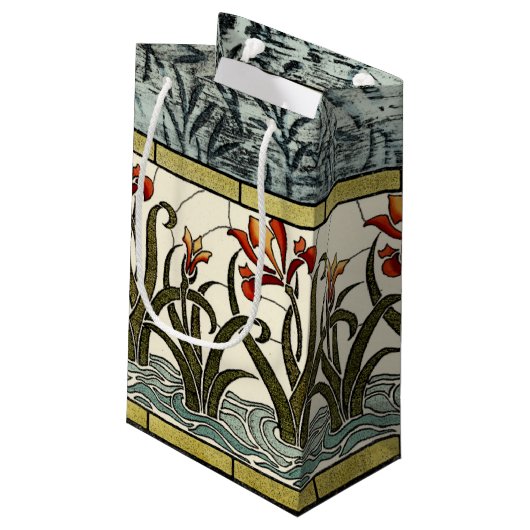 ステンドグラス縁ど花 スモールペーパーバッグ (裏面アングル)