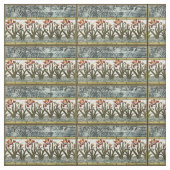 ステンドグラス縁ど花 ファブリック (見本)