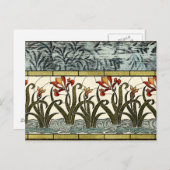 ステンドグラス縁ど花 ポストカード (正面/裏面)