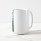 ステンドグラス美術、ステンドグラススタイル鹿アート コーヒーマグカップ (正面右)